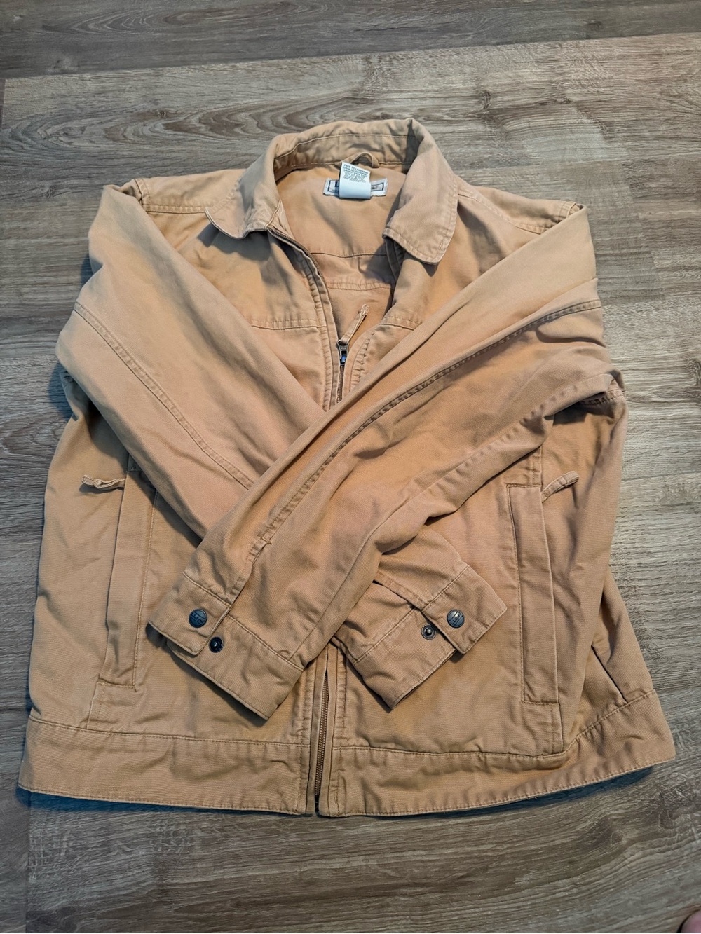L.L. Bean Light Brown Zip-Front Field Jacket